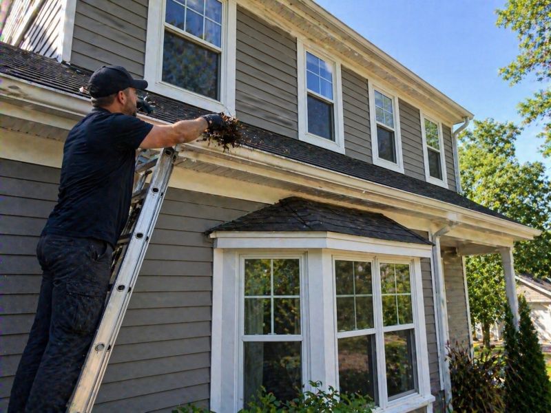 Downspout Blockage Removal in Richmond, VA