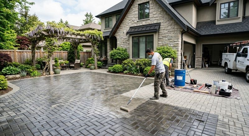 Flagstone Sealing in Redmond, WA