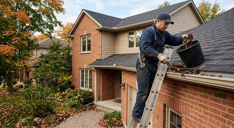 Gutter Pine Needle Removal in Rochester, NY
